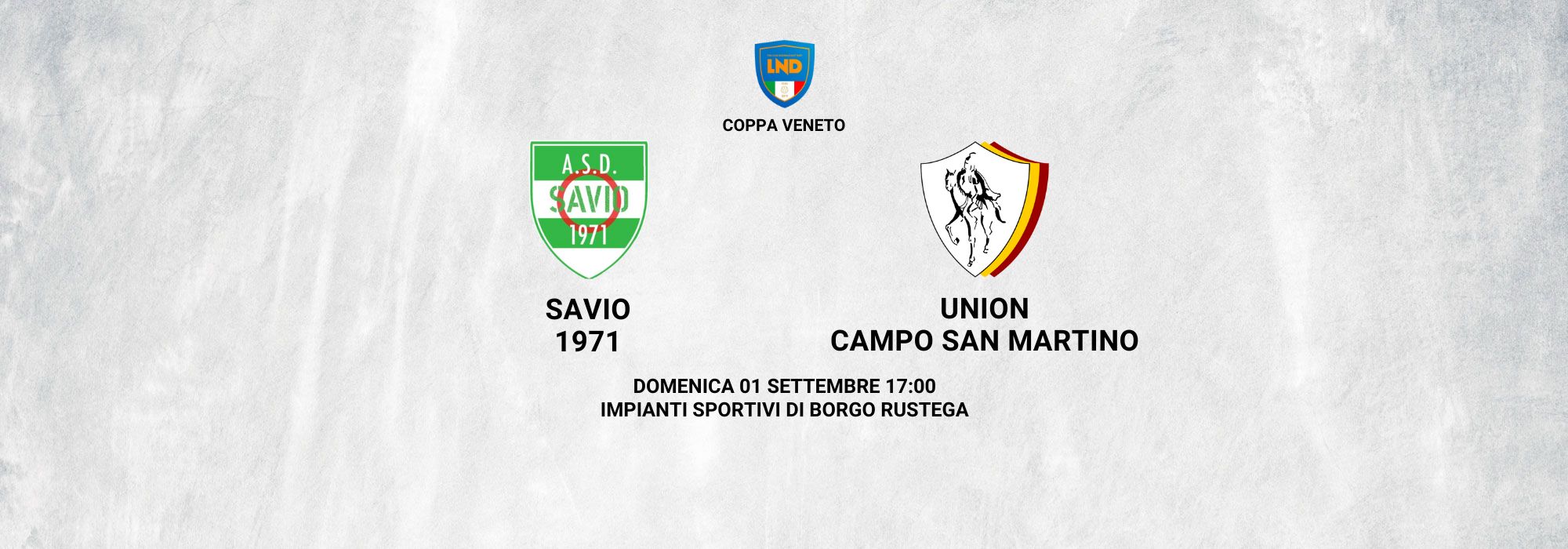 Al momento stai visualizzando Prima Squadra: 2° Turno di Coppa Veneto contro il Savio 1971